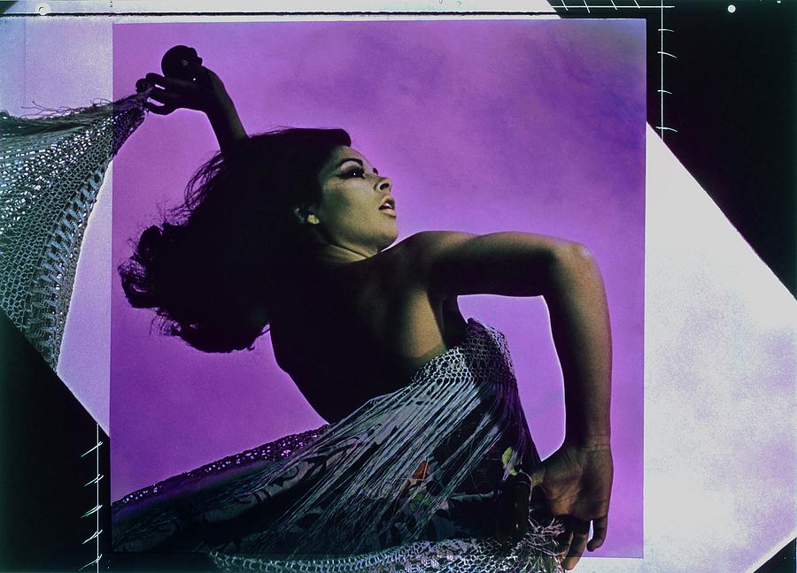 Dance Photograph - La Polaca Dancing With A Shawl by Raymundo de Larrain Dance Photograph - La Polaca Dancing With A Shawl by Raymundo de Larrain