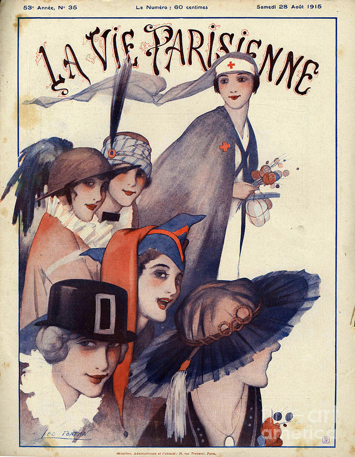 La Vie Parisienne 1915 1910s France Drawing by The Advertising Archives ...