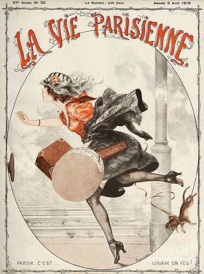 La Vie Parisienne 1919 1910s France Drawing by The Advertising