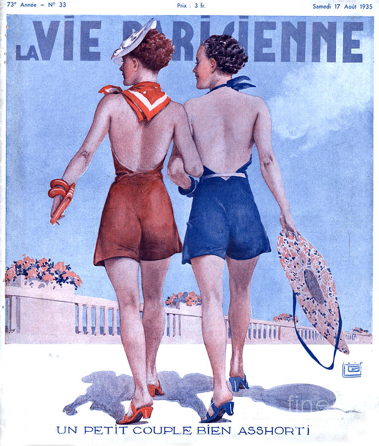 1930s Drawing - La Vie Parisienne 1935 1930s France #1 by The Advertising Archives