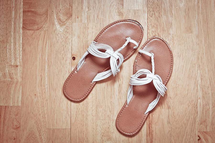 Summer Photograph - Ladies sandals #1 by Tom Gowanlock