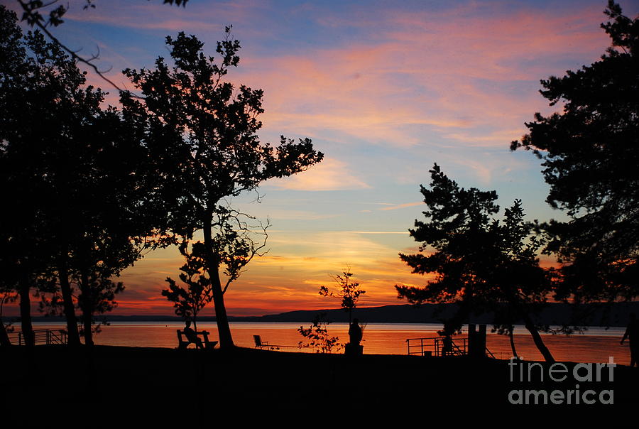 Lake Balaton sunset #1 Photograph by Joe Cashin