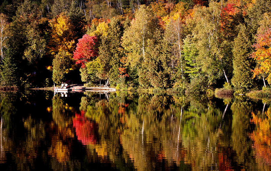 Lake in Autumn #1 Photograph by Mark Duffy