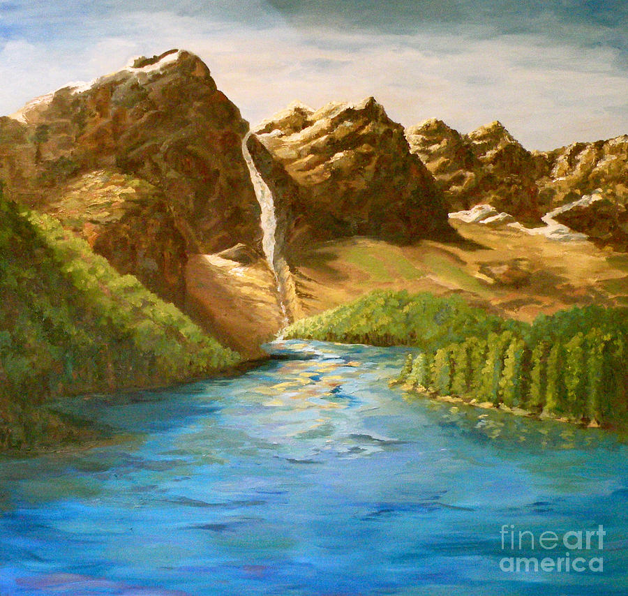 Lake Moraine #1 Painting by Patsy Walton