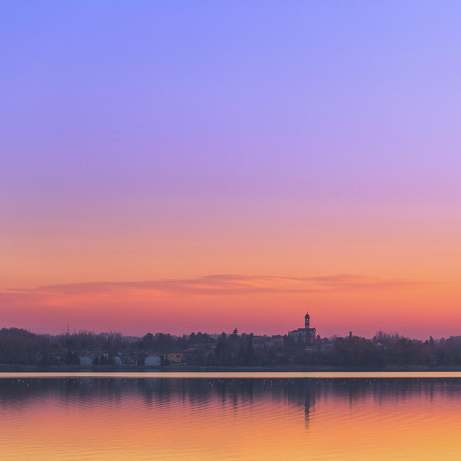 Lake Sunset #1 Photograph by Deimagine