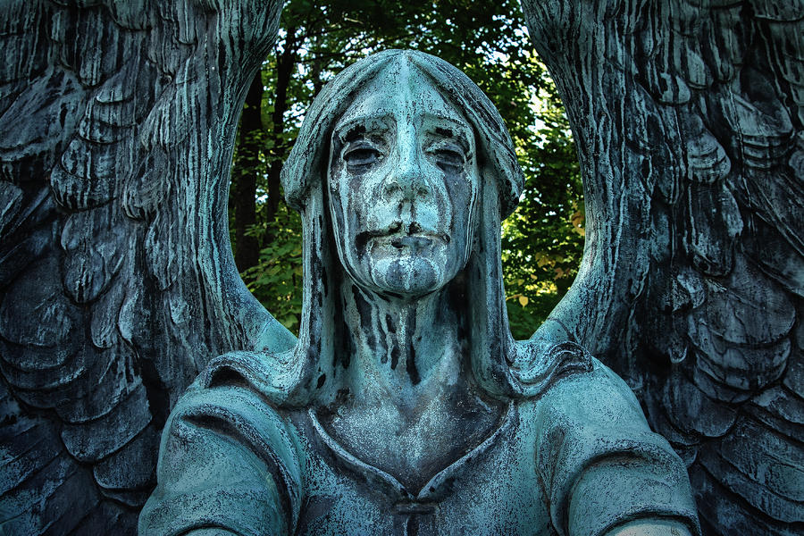 Lakeview Cemetery Haserot Angel Photograph by David Banks | Fine Art ...