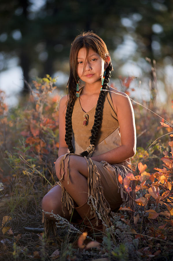 Lakota Maiden Photograph by Christian Heeb