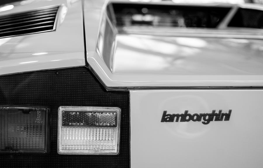 Lamborghini Countach Taillight Emblem #1 Photograph by Jill Reger