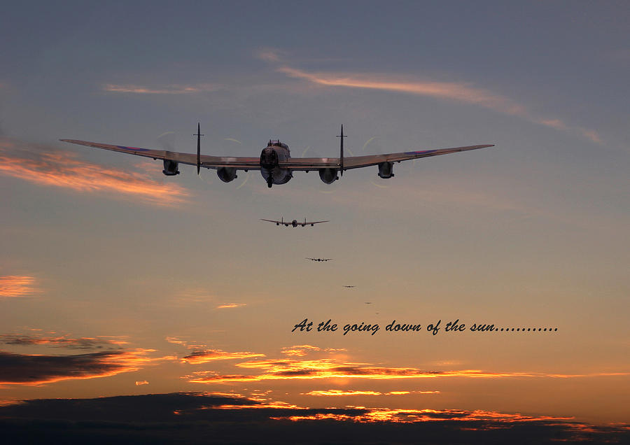 Lancaster - At the going down of the sun... #1 Photograph by Pat Speirs