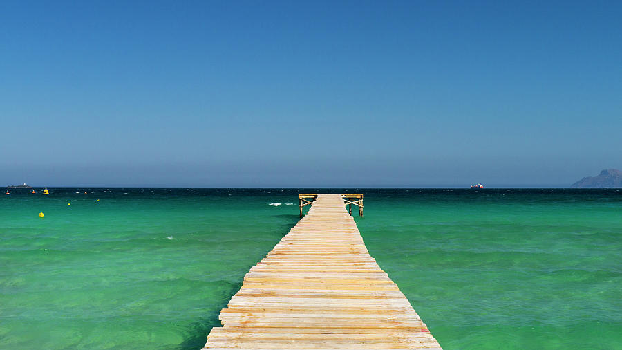 Landing Jetty Over Clear Seas #1 Photograph by Travelpix Ltd
