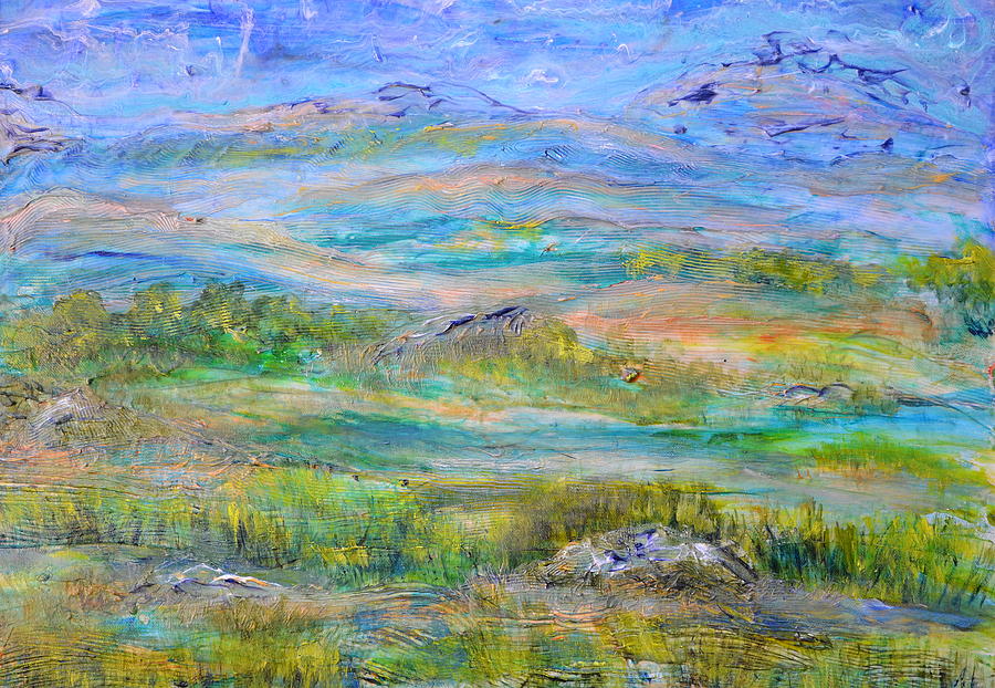 Landscape after Rassuman #2 Painting by Regina Valluzzi
