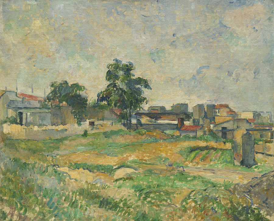 Landscape near Paris #2 Painting by Paul Cezanne