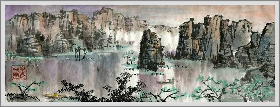 Landscape #1 Painting by Ping Yan
