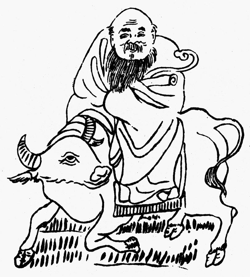 Lao-tzu (c604-531 B #1 Drawing by Granger