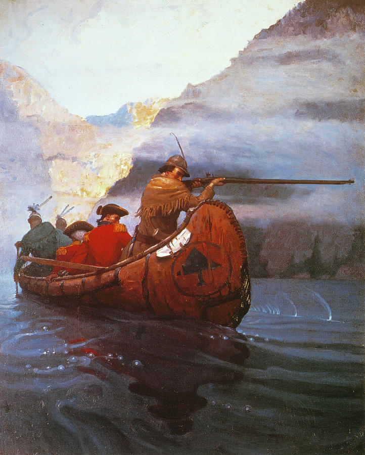 Last Of The Mohicans, 1919 Drawing by N C Wyeth