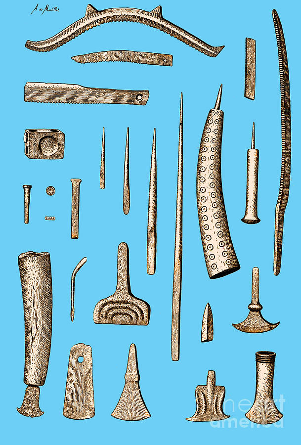 Late Bronze Age Tools, Illustration #1 Photograph by Science Source