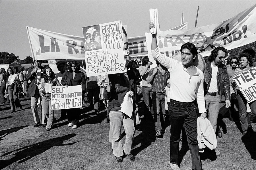 Latinos Protest Brazil #1 Photograph by Underwood Archives