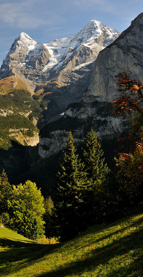 Nature Photograph - Lauterbrunnen Valley With Mt Eiger #1 by Panoramic Images