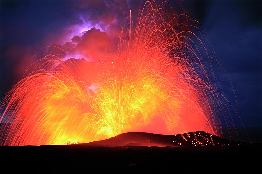 Lava Explosion #1 Photograph by Michael Szoenyi/science Photo Library