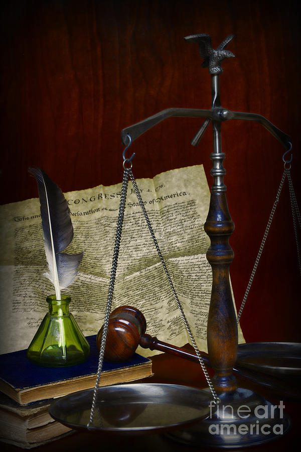 Lawyer - Scales of Justice #1 Photograph by Paul Ward