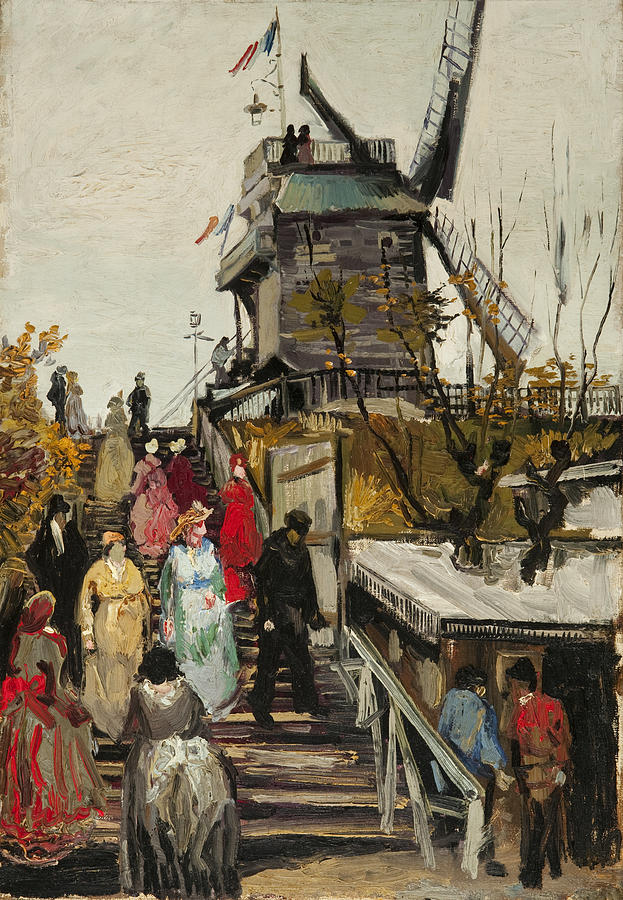 Le Moulin de Blute Fin #1 Digital Art by Vincent VAn Gogh