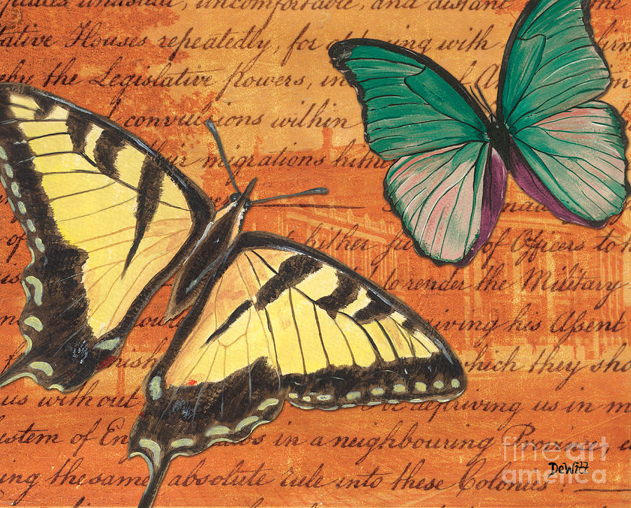 Butterfly Mixed Media - Le Papillon 3 #1 by Debbie DeWitt