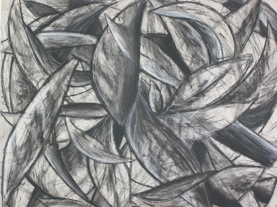 Leaf Chaos Drawing by Dawn Henderson | Fine Art America