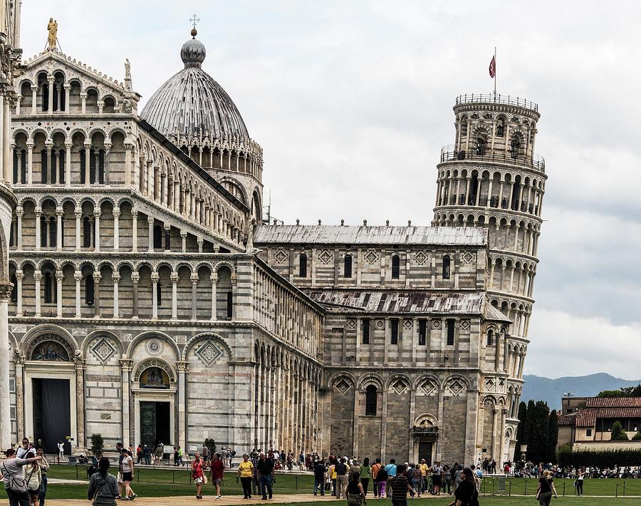 Architecture Photograph - Leaning Tower Of Pisa And Cathedral #1 by Brian Gadsby