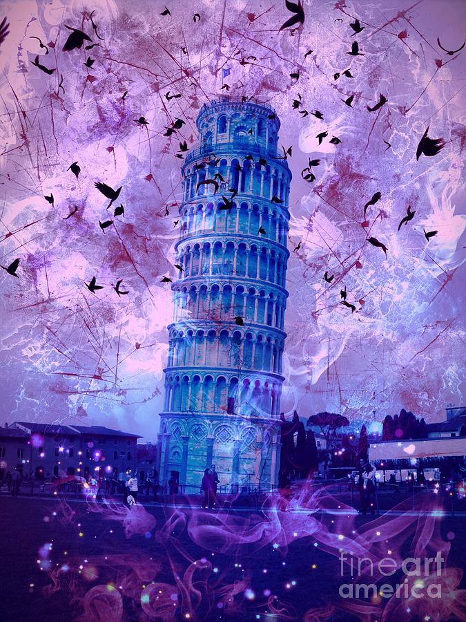 Leaning Tower of Pisa 2 Digital Art by Marina McLain