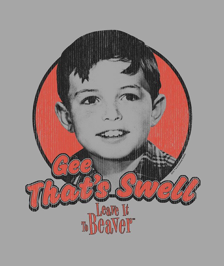 Vintage Digital Art - Leave It To Beaver - Swell by Brand A