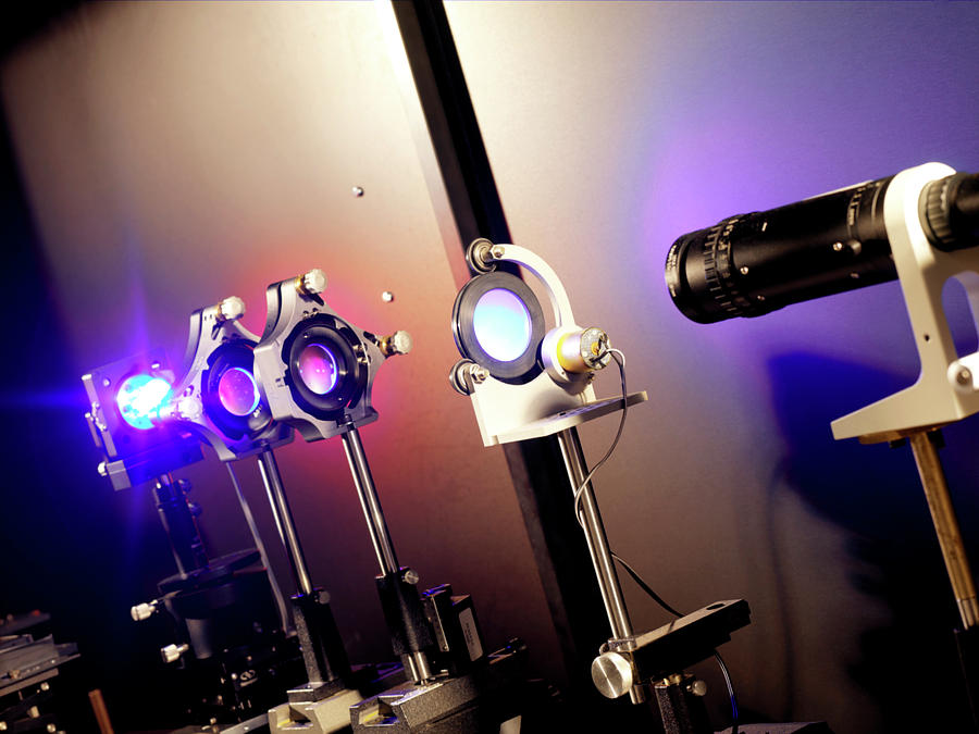 Led Photograph - Led Light Research #1 by Andrew Brookes, National Physical Laboratory/science Photo Library