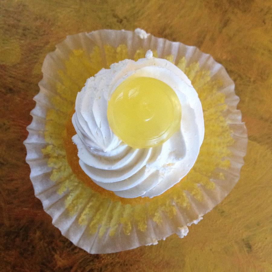 Lemon Cupcake #1 Photograph by Shannon Grissom