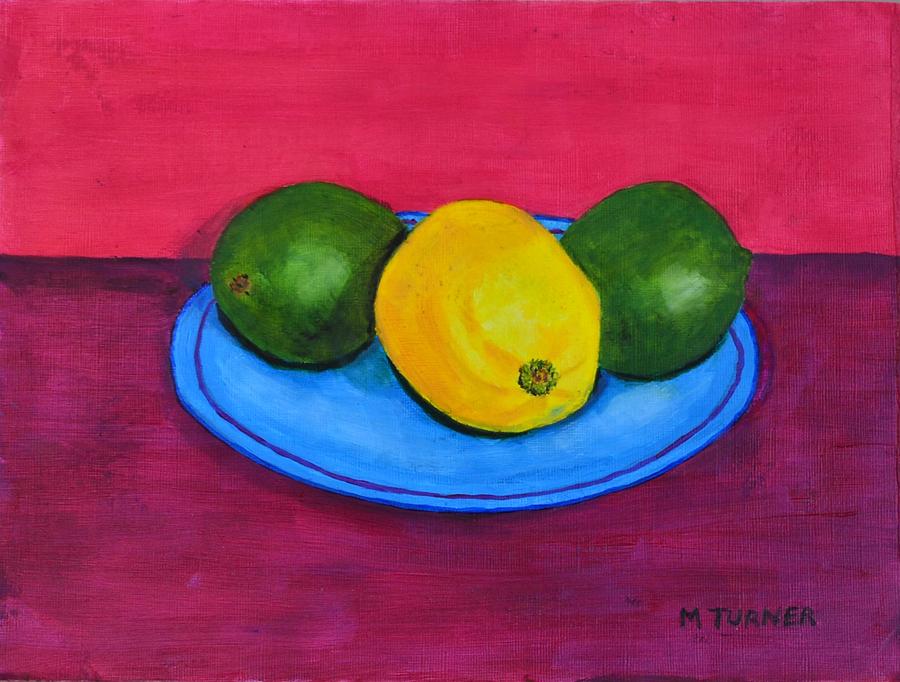 Lemon or Lime #1 Painting by Melvin Turner