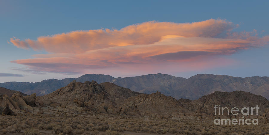 Lenticular Clouds Over Alabama Hills #1 Photograph by John Shaw