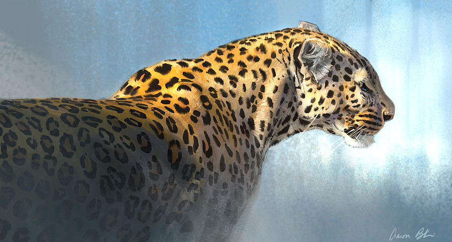 Wildlife Digital Art - Leopard #2 by Aaron Blaise
