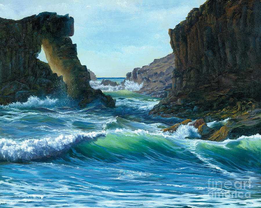 Letting the Ocean In Painting by Jeanette French