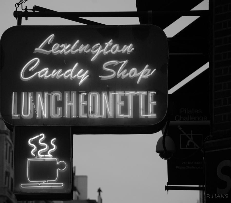 LEXINGTON CANDY SHOP in BLACK AND WHITE #1 Photograph by Rob Hans