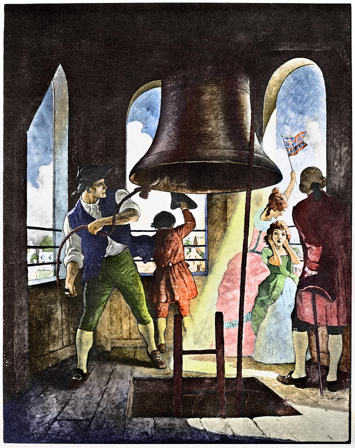 Flag Photograph - Liberty Bell, 1776 #1 by Granger