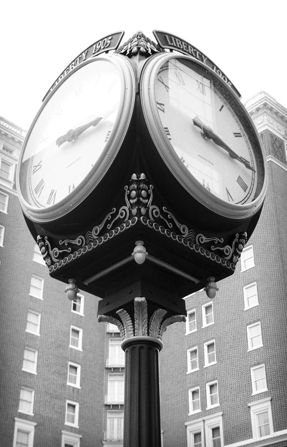 Liberty Mutual Clock #1 Photograph by Kelly Hazel