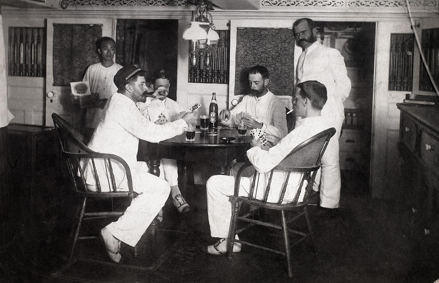 Beer Photograph - Life On Naval Ship, C1885 #1 by Granger