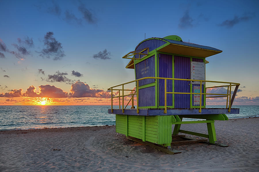 Lifeguard Tower, Miami Beach #1 Photograph by Tim Azar