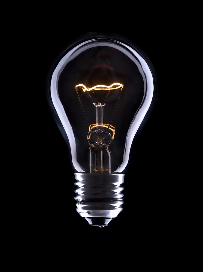 Light bulb #1 Photograph by Wladimir Bulgar