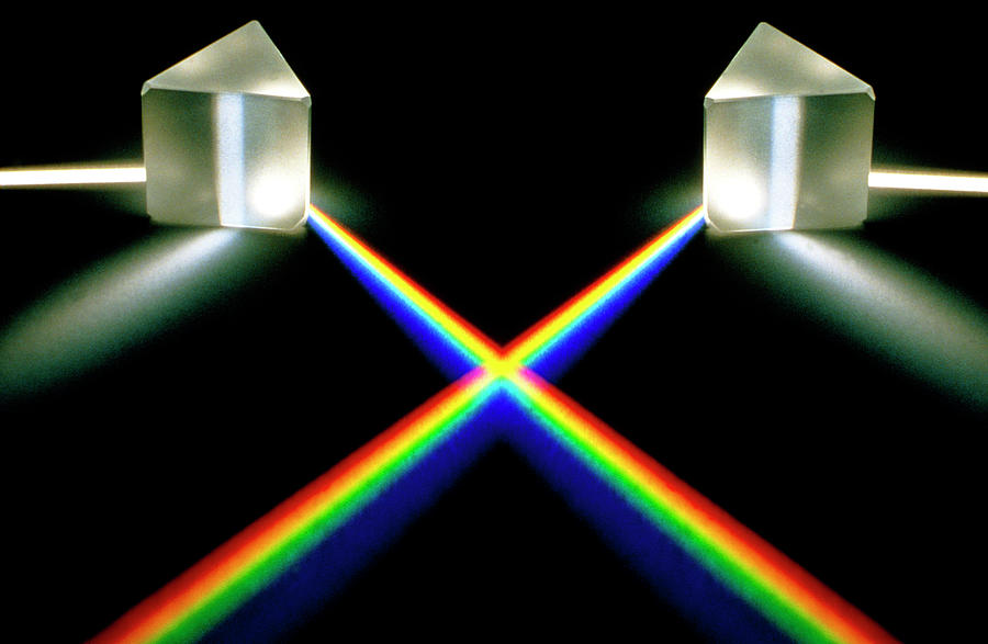 Light Passing Through Prism #1 Photograph by David Parker/science Photo Library