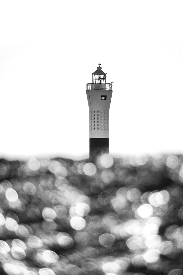 Pebbles Photograph - Lighthouse Bokeh #1 by Nigel Jones