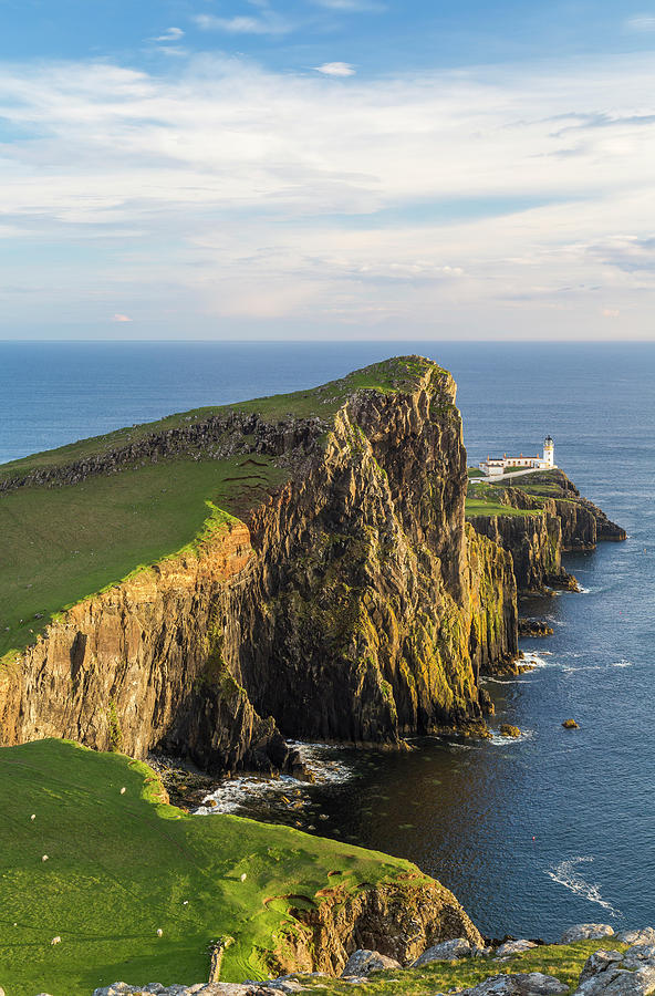 Lighthouse, Neist Point, Isle Of Skye #1 Photograph by Peter Adams
