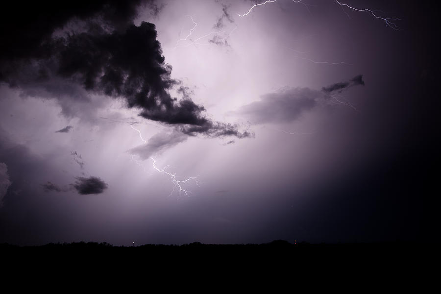 Lightning Over Field Photograph by Jason York | Fine Art America