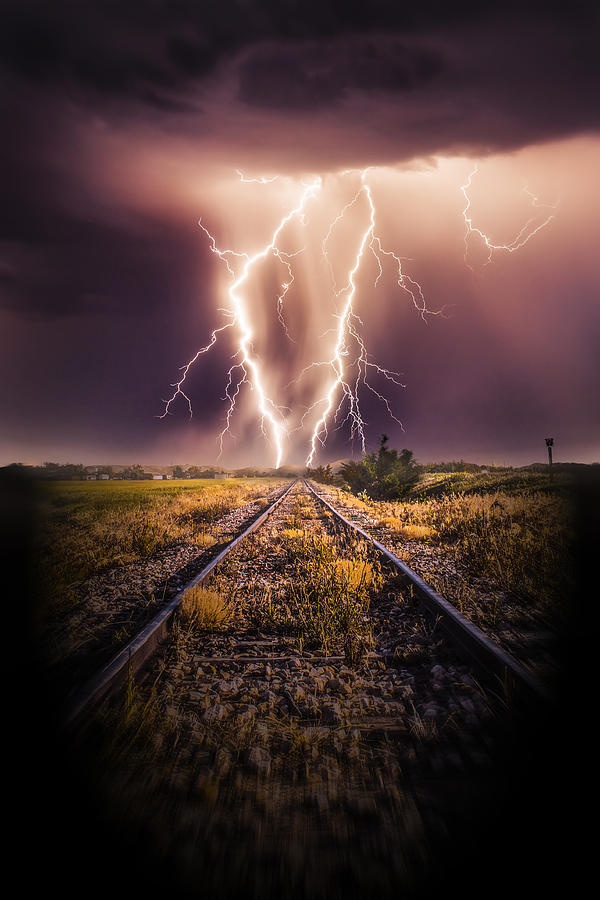 Lightning Road 3 Photograph by Glenn Patterson - Fine Art America