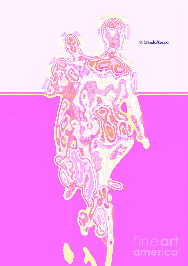 Like dance-linie-pink #2 Mixed Media by Mando Xocco
