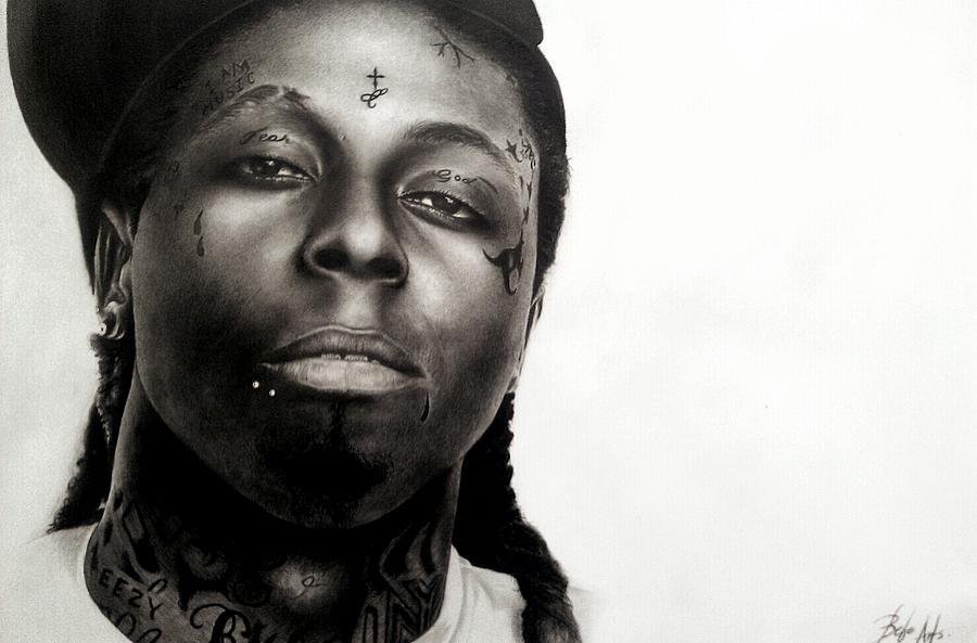Lil Wayne #1 Drawing by Jonatan Alonzo