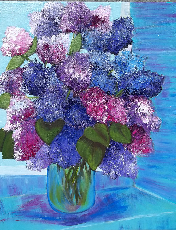 Lilac Morning Painting by Norma Tolliver - Fine Art America